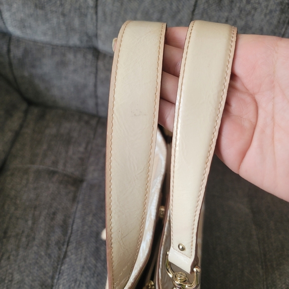 Liz Claiborne Vintage Floral Cream Shoulder Bag - Picture 3 of 12